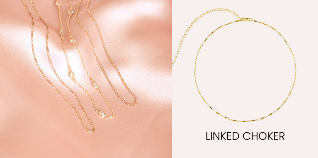 Linked Necklace, made in America by Katie Dean Jewelry, minimal dainty jewelry