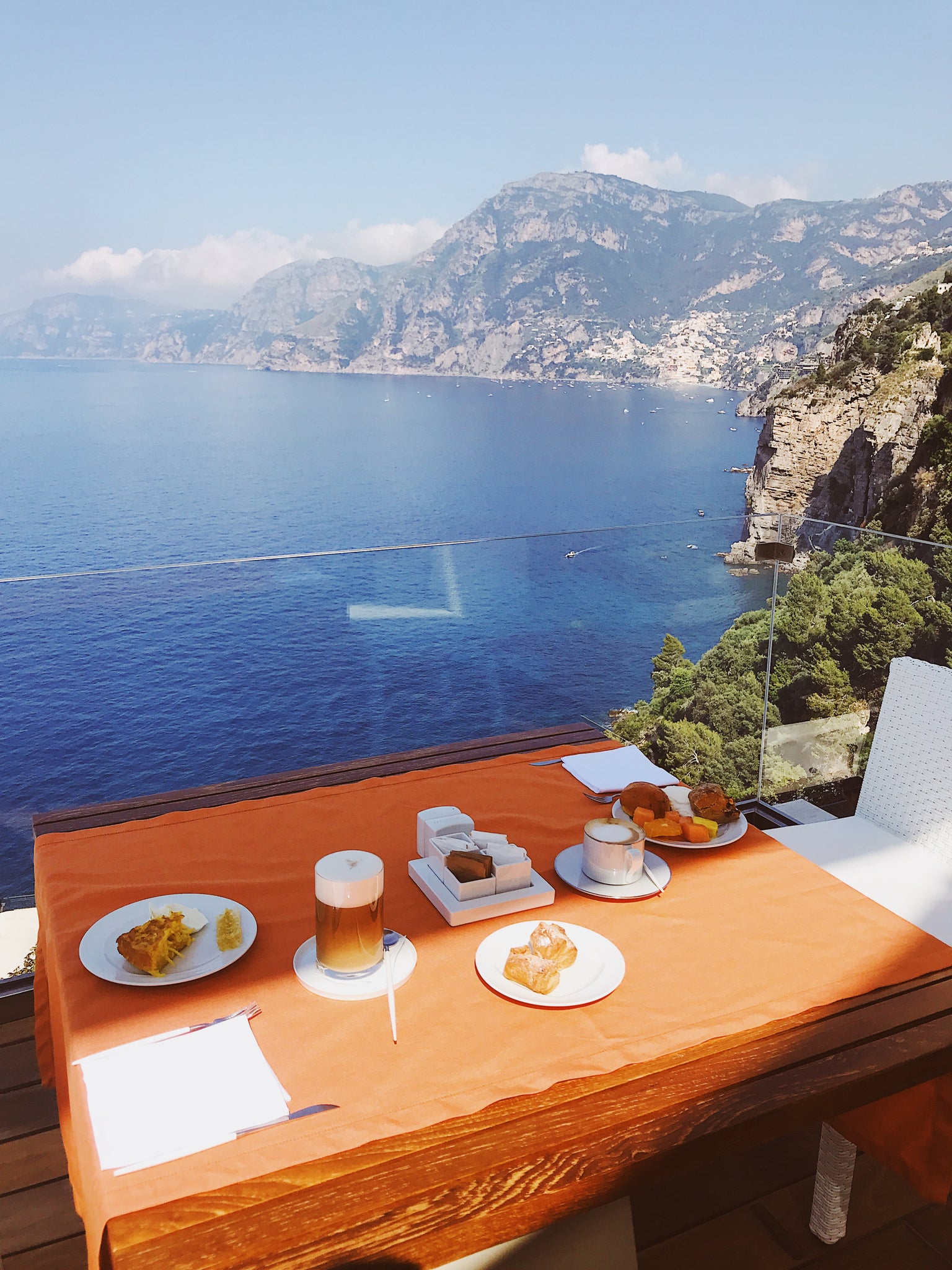 Casa Angelina breakfast view, Amalfi Coast, Praiano, Italy