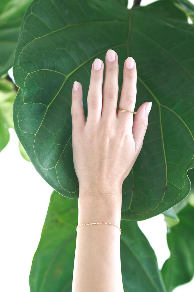 Woman wearing Katie Dean Jewelry Linked Bracelet