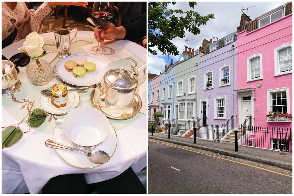 London Travel Guide, Laduree Tea Time and Colorful Homes