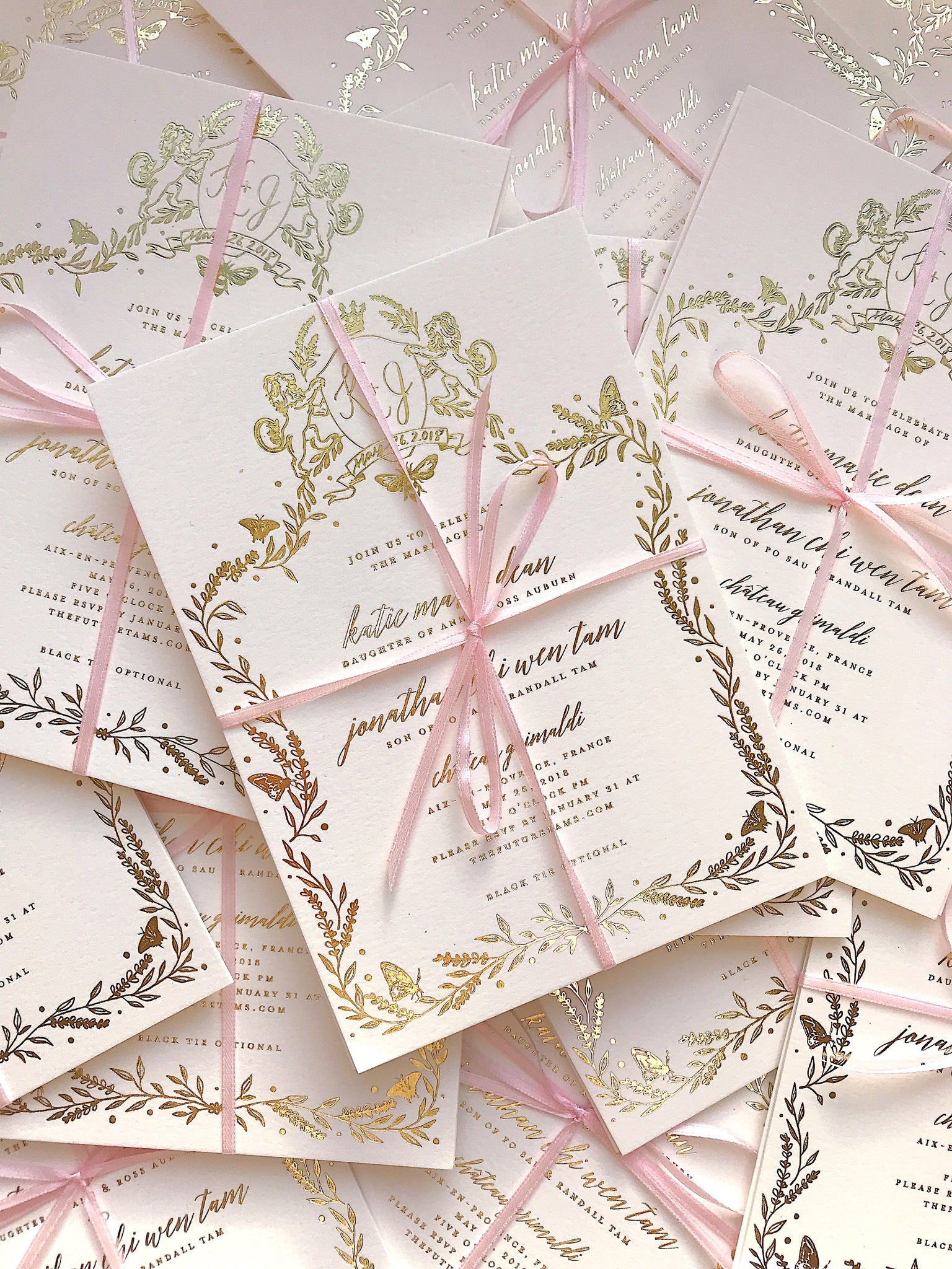 Wedding invitations, Minted and Veraly Co, Katie Dean Jewelry, Jonathan Tam, Provence France Wedding