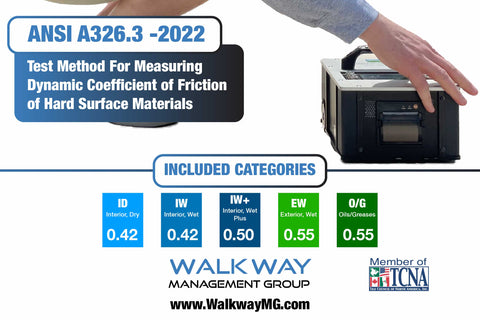 ANSI A326.3 product use categories