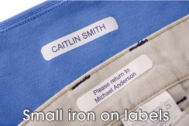 Mini Iron-On Clothing Labels