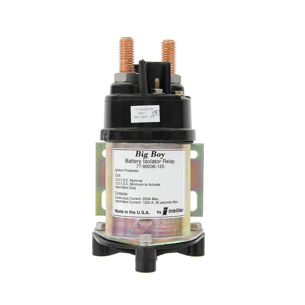 Intellitec 77-90006-120 OEM RV Big Boy Battery Isolator Relay - 200 Amp, Ignition Protected - Power System Replacement Part