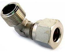 Conical male elbow connector