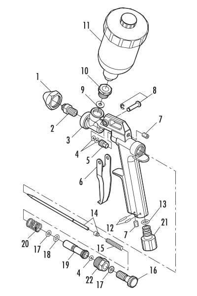 Exploded view for superpropaint