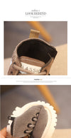 Girls PU Leather Snow Boots