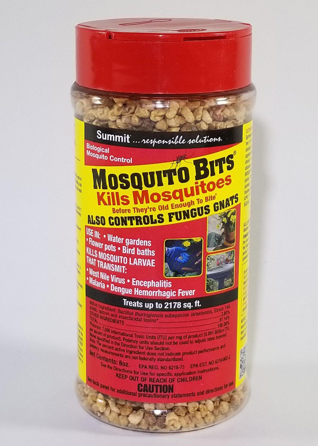 Mosqutio Bits 8 Oz Bacillus Thuringiensis V Israelensis Larvacide Rbsc