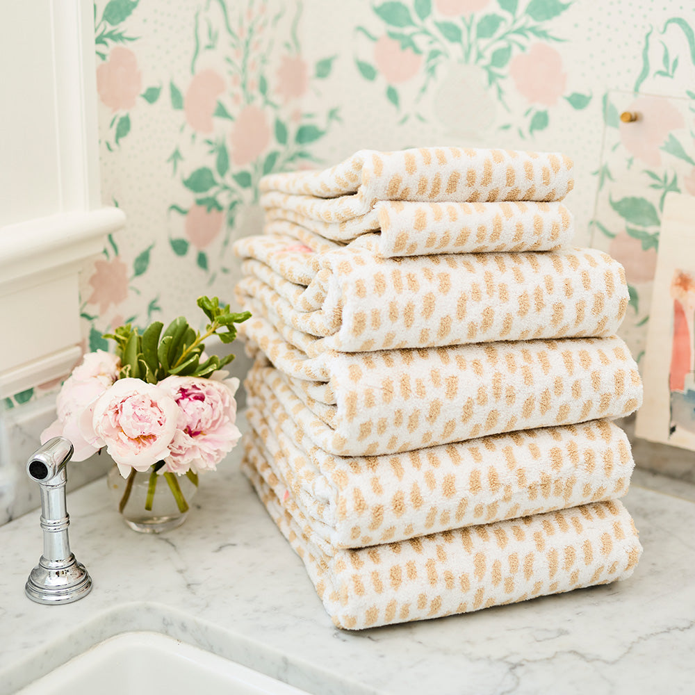 Archive New York - White & Pink Kitchen Towel — MEILINGWEST