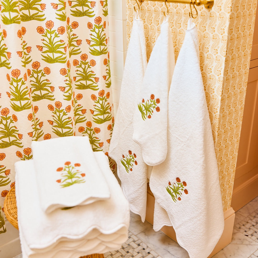 Huson 4 Piece Egyptian-Quality Cotton Hand Towel Set Color: White