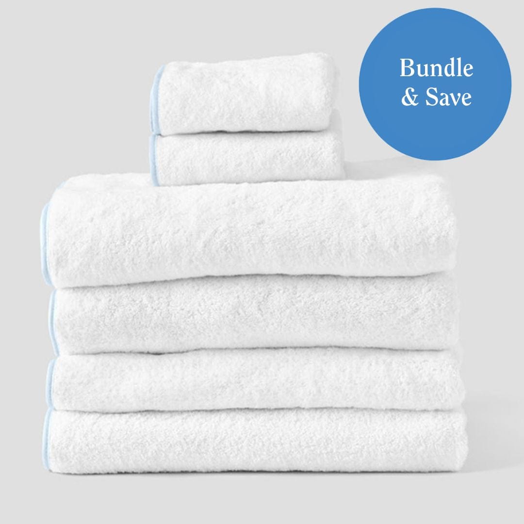 Monogrammed Luxury White Bath Towel Set - Ginny Marie's