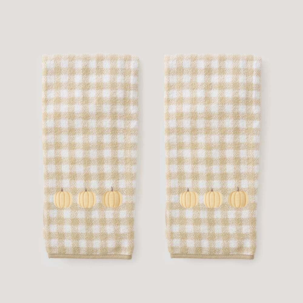 Pumpkin Patterned Hand Towels (pair)