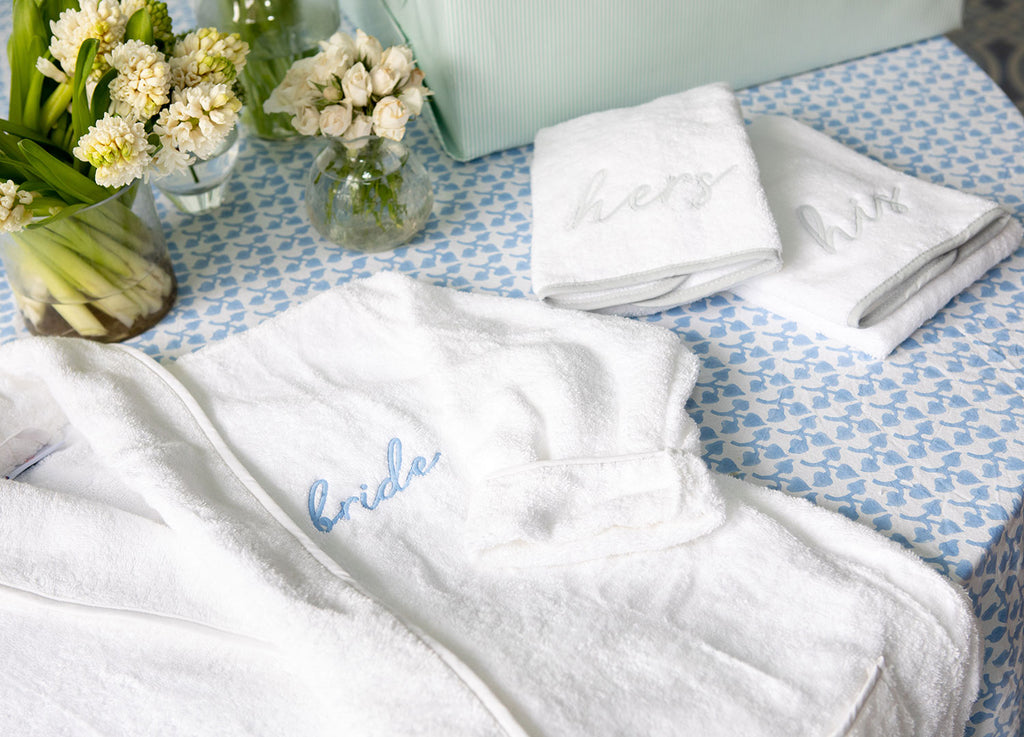 Personalized Bathroom Hand Towels -Cotton- Embroidered-Choose your