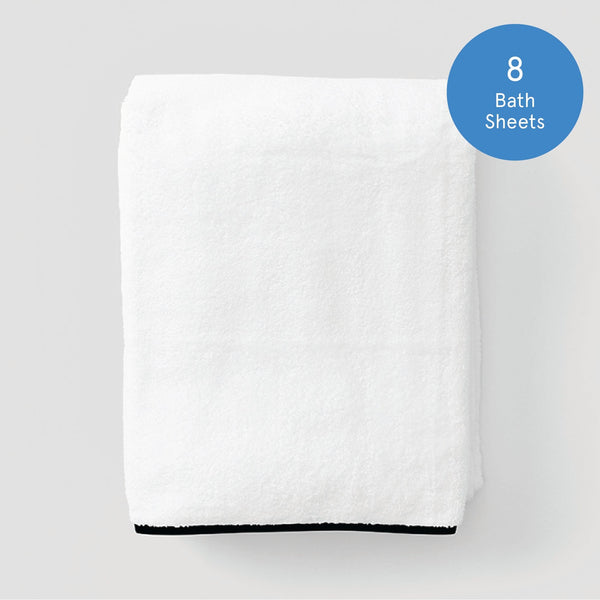 2-Piece Extra Large Bath Sheet Towels Gift Set 180 x 90 cm - Todd Linens