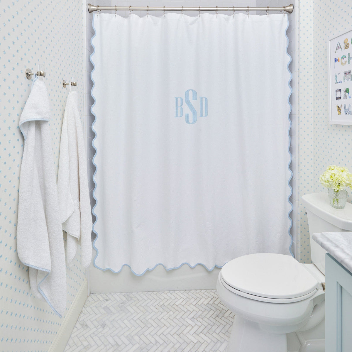 Scallop Shower Curtain