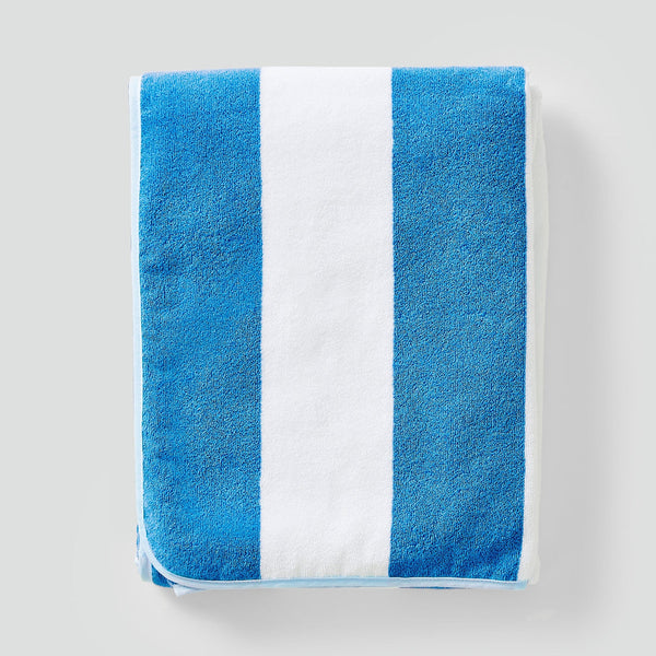 Monogrammed Cabana Stripe Beach Towel