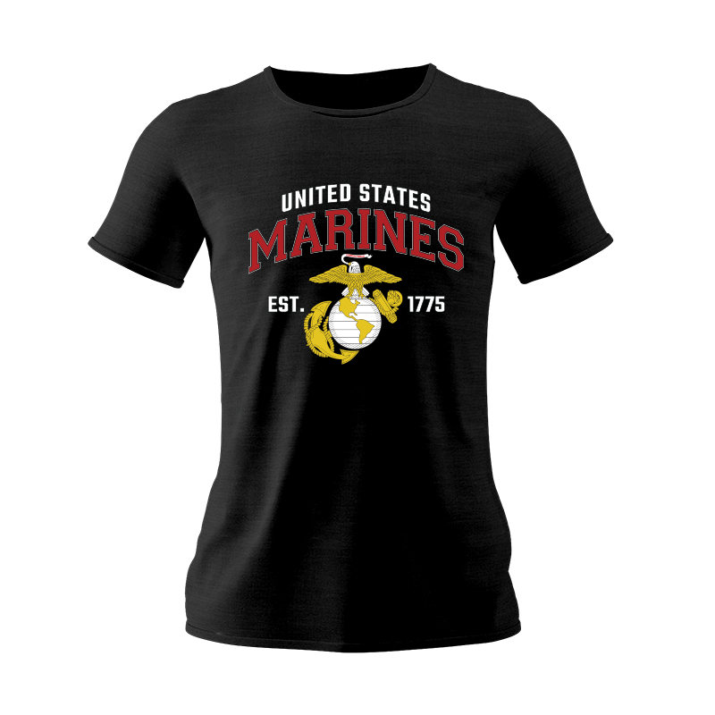 Ladies' Marines EST 1775 USMC T-Shirt – Marine Corps Gift Shop