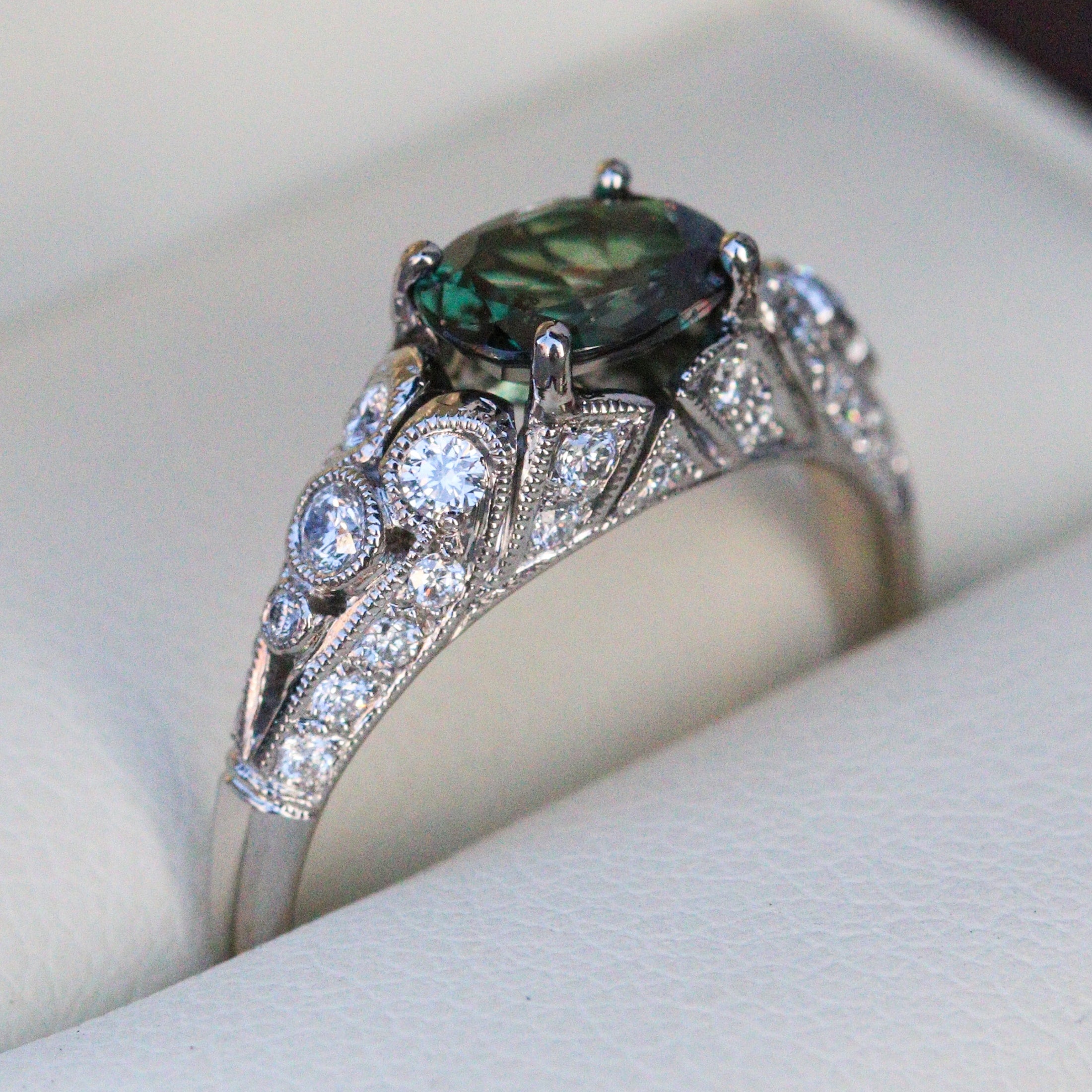 alexandrite custom ring