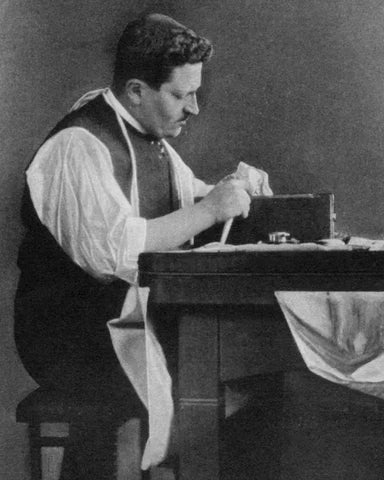 Joseph Asscher Working on the Cullinan Diamond