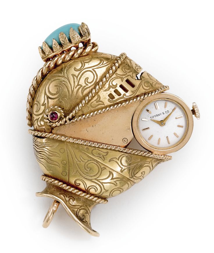 18k yellow gold purse watch collaboration by Tiffany & Co