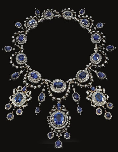 sapphire and diamond necklace by mellerio dits meller