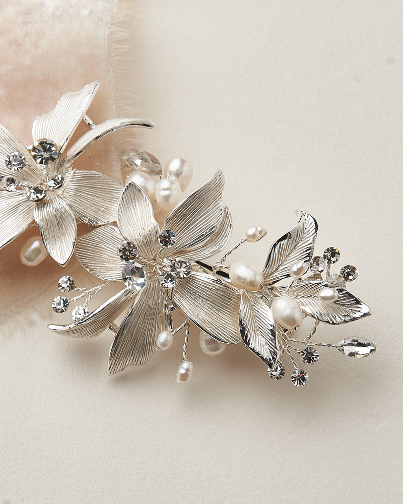 Petite Frosted Flower Clip - Shop Wedding Hair Accessories | USABride ...