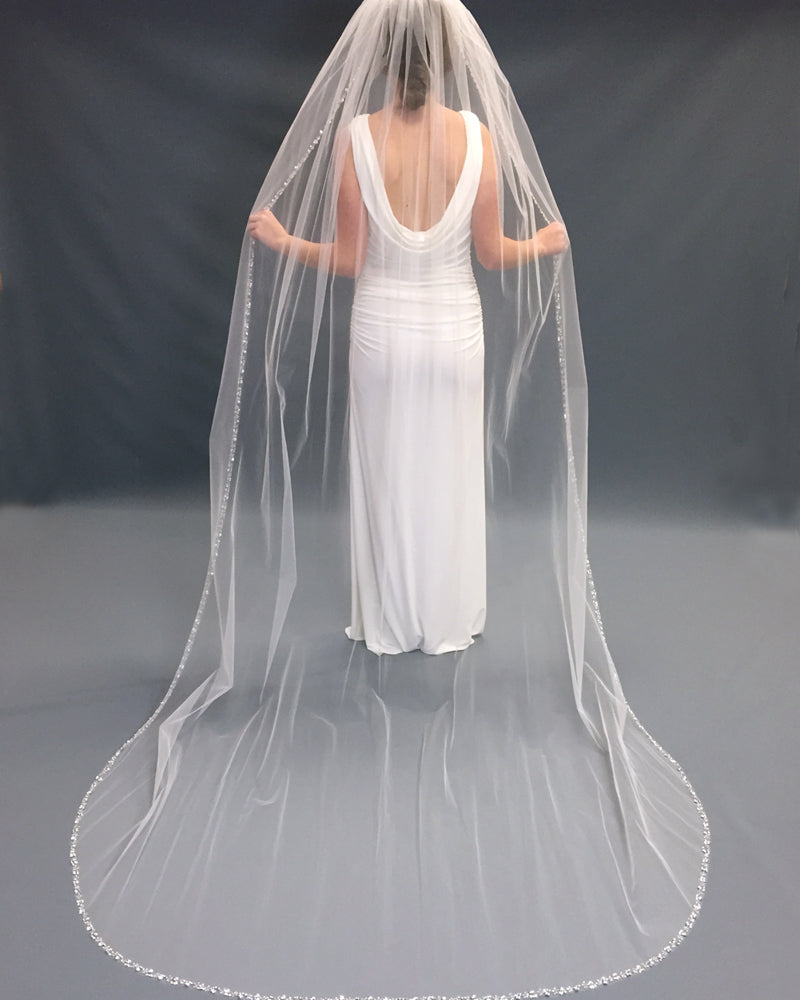 cheap cathedral veil