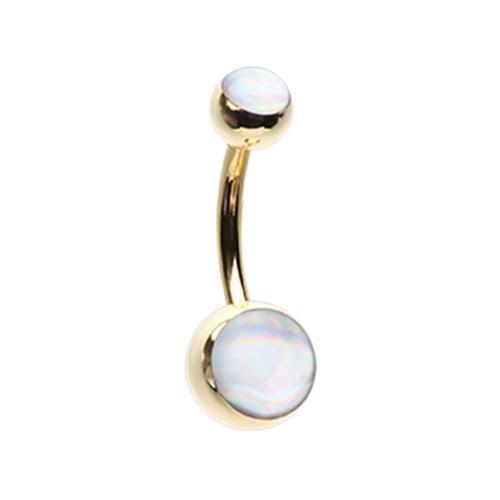 Holographic on sale belly bar