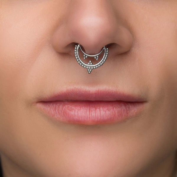 Filigree Scroll and Beads Septum Clicker / Daith Clicker sbvsept253 ...