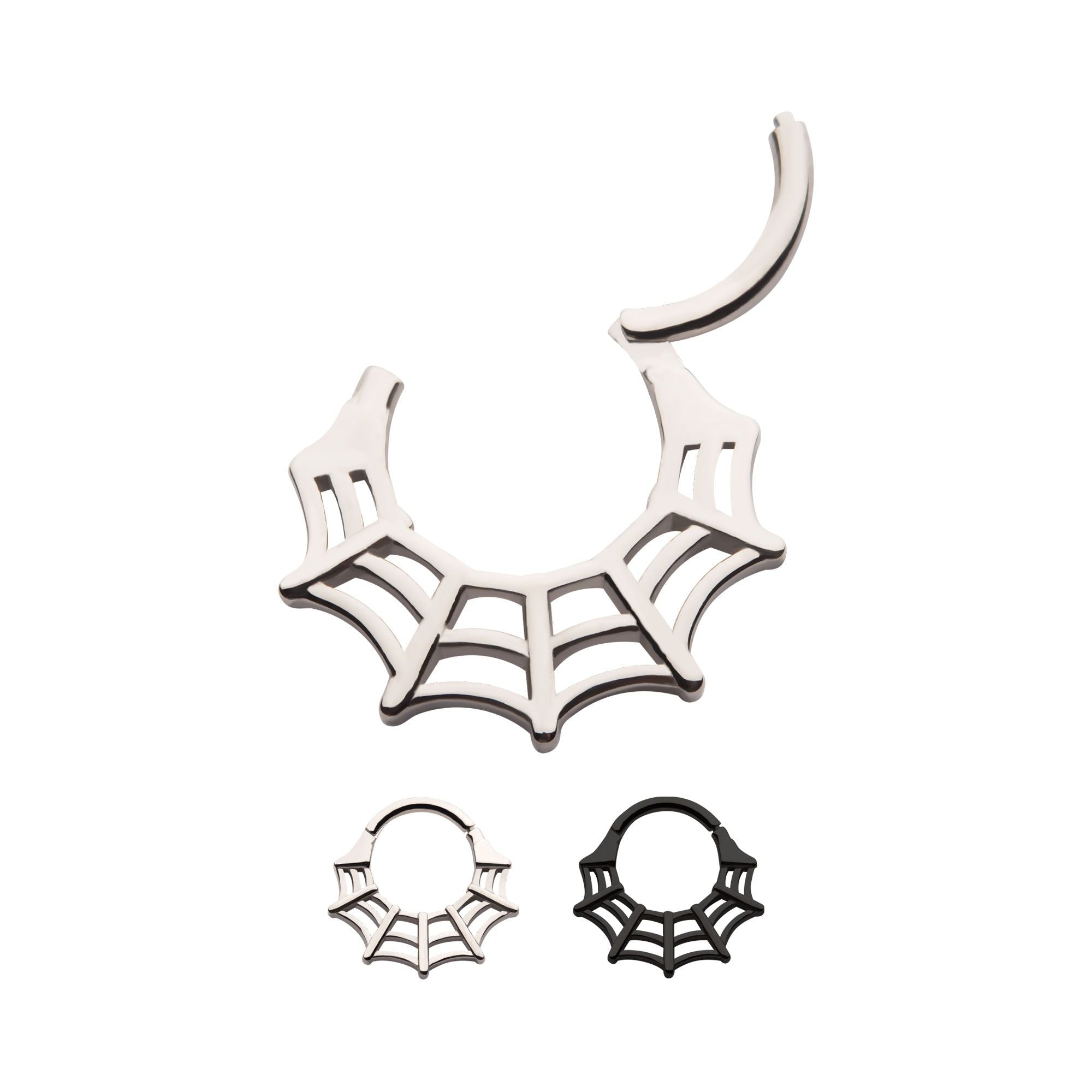 Spider Web Front Facing Hinged Segment Clicker - 1 Piece