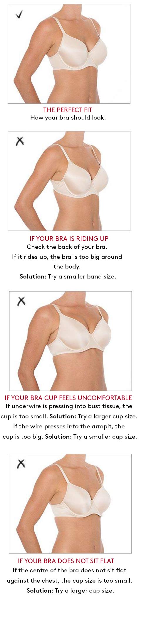 How to check your bra is fitting correctly