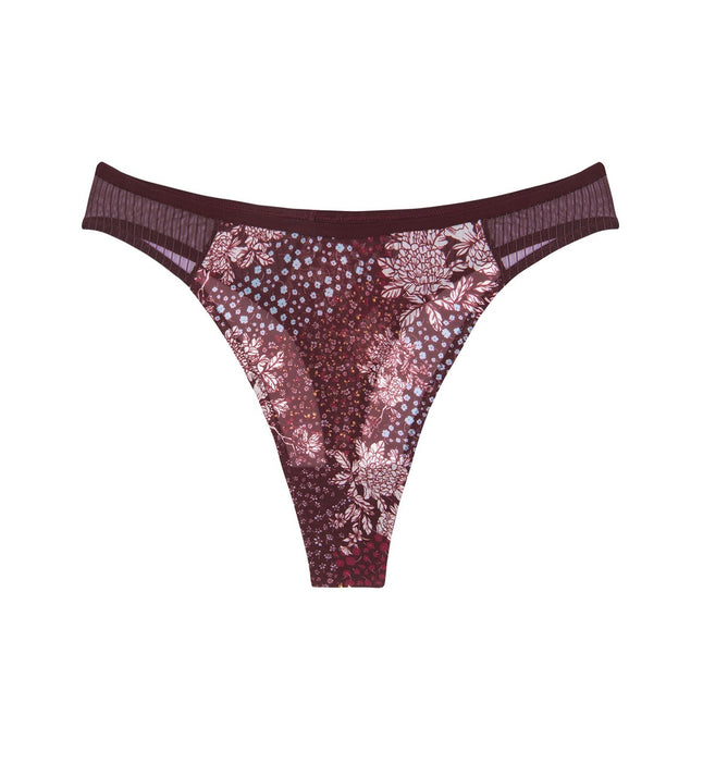 Signature Lace High Rise G-String Macchiato Brown