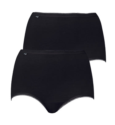 Hikini 2 Pack Midi Briefs In black, Underwear
