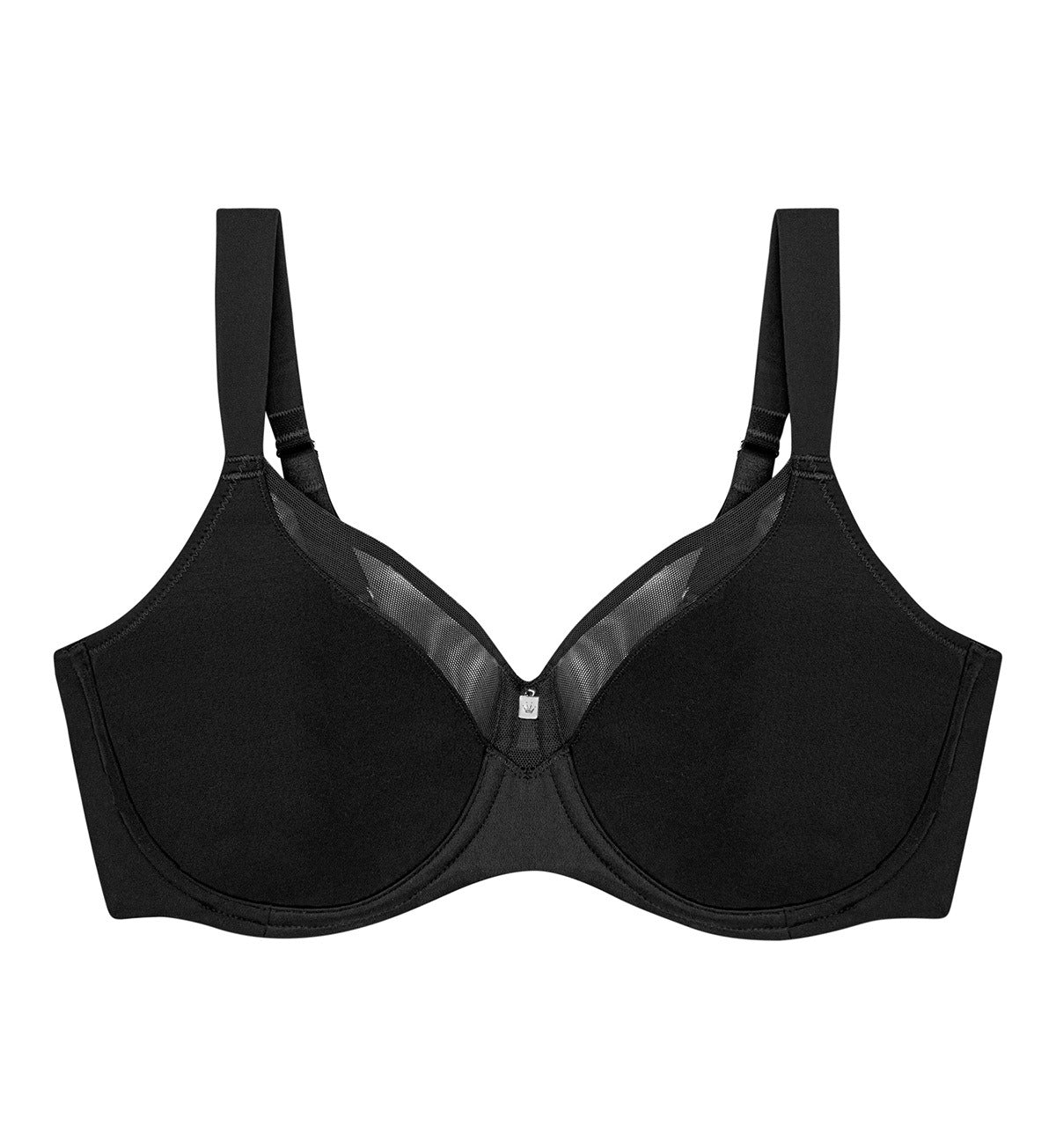 Underwire Demi Bra, Best Push-Up Bra with Technology, Smoothing Lace-Trim  Bra with Push-Up Cups T509 Black#75B at  Women's Clothing store