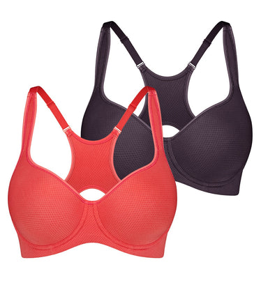 Triumph Triaction Ultra Underwired Sports Bra - Shanghai Red - Curvy