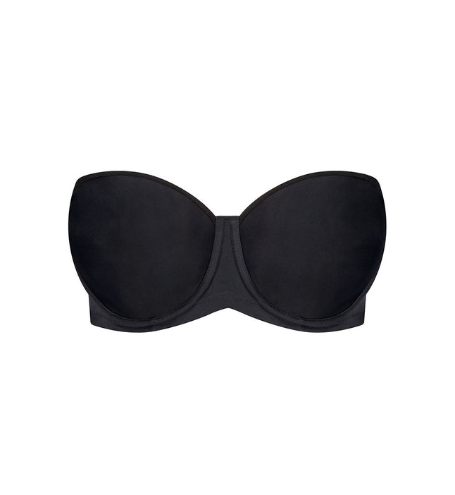 Bras N Things black strapless bra size 12G Moulded