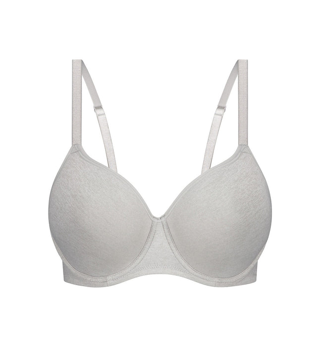 Buy Clovia Double Layered Non Wired Full Coverage T-Shirt Bra - Grey at  Rs.353 online