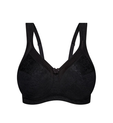 Lace Maternity Wirefree Bra In black