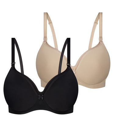 Gorgeous Mama Lace Wirefree Bra In black, Maternity Bras