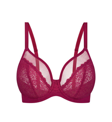 Trylo Women's Non-Wired Bra (Minimizer_Rasberry_32E) – NavaStreet - New  Zealand