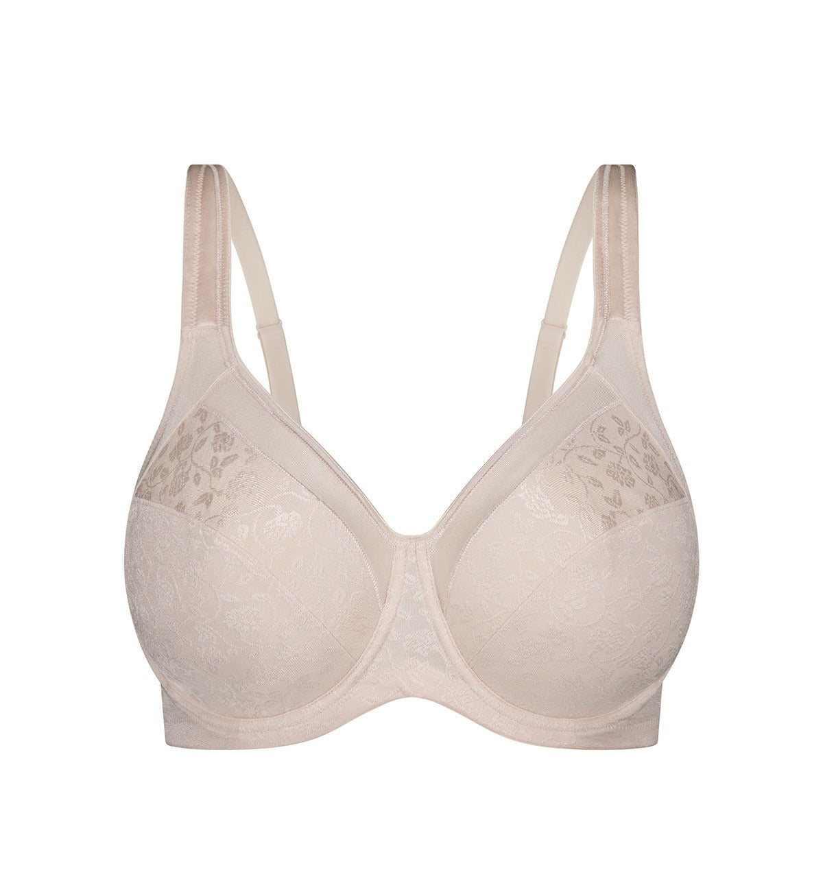 Triumph Embroidered Minimizer Bra - Coffee Sugar - Curvy