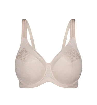 Breezies Modern Cotton Unlined Wire Free Bra- Champagne, 42G 