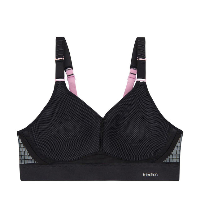 Buy Triumph Triaction Control Lite wired Padded High Bounce Control Sports  Bra - Grey Online
