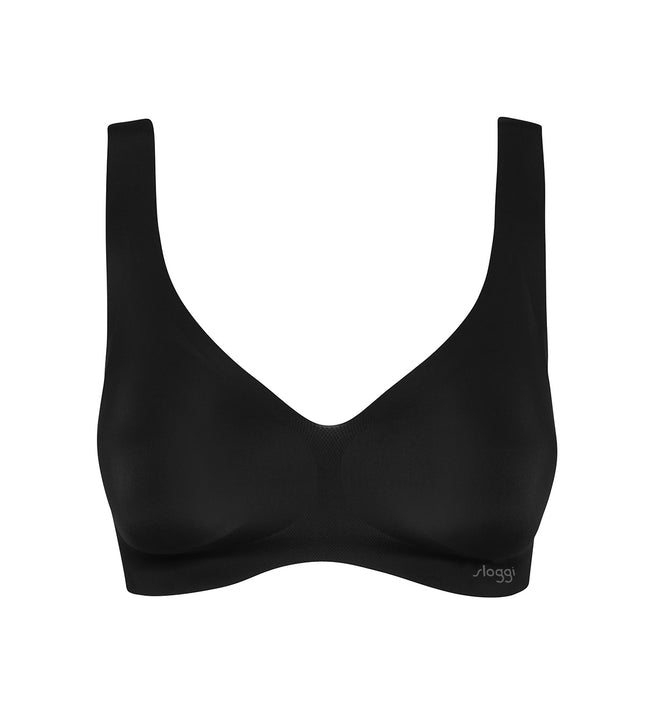 Sloggi Invisible Scoop Neck Bralette, Womens Zero Feel Bra-Top (XS, Black)  at  Women's Clothing store