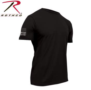 athletic fit black t shirt