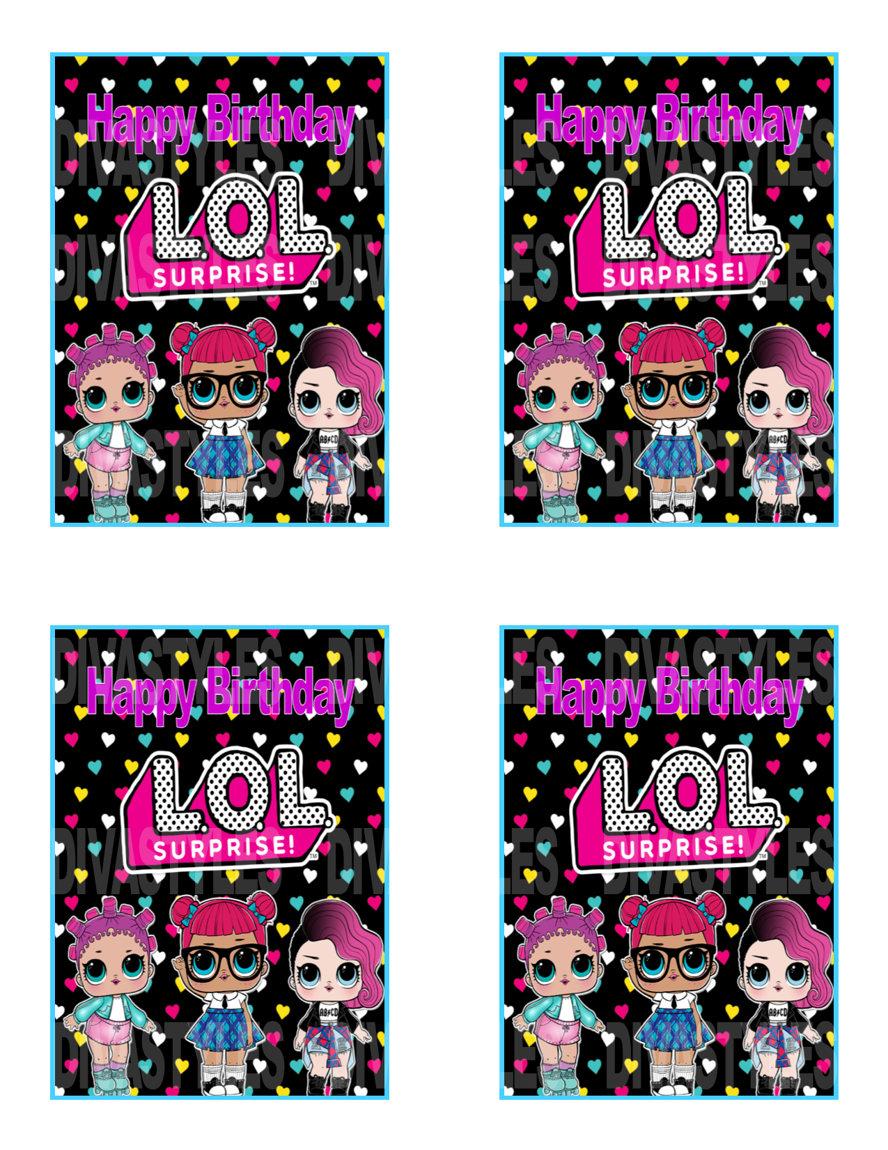 lol doll teal caprisun printable download diva accessories n more