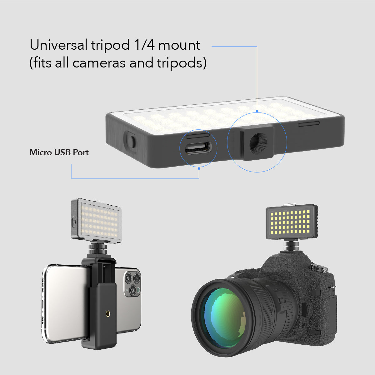 GoViral - InstaFame - Compact 50 Video Light – Digipower