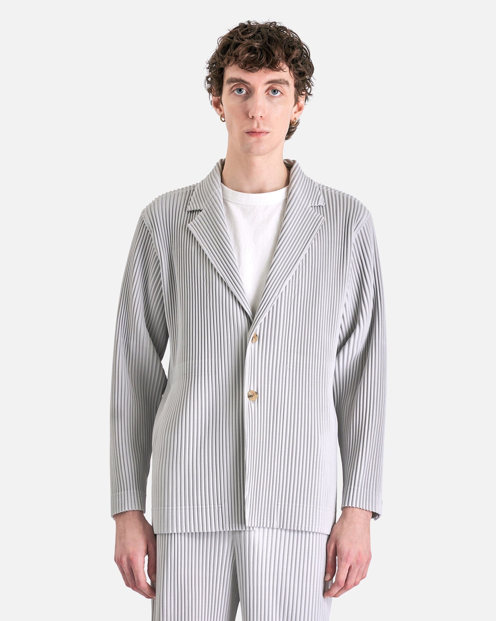 Basics Blazer in Light Gray