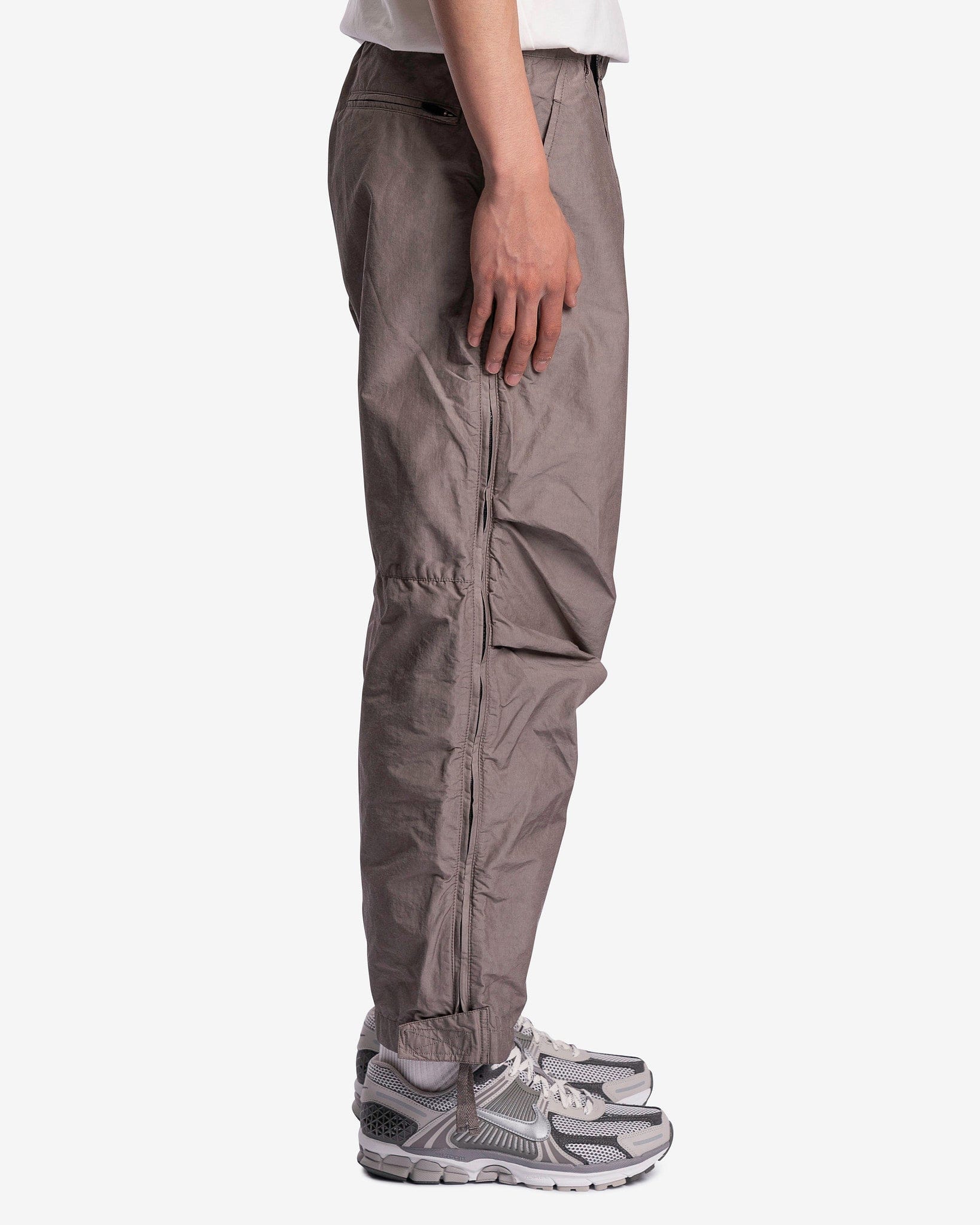 Breeze Technical Zipped Overpant in Medium Grey