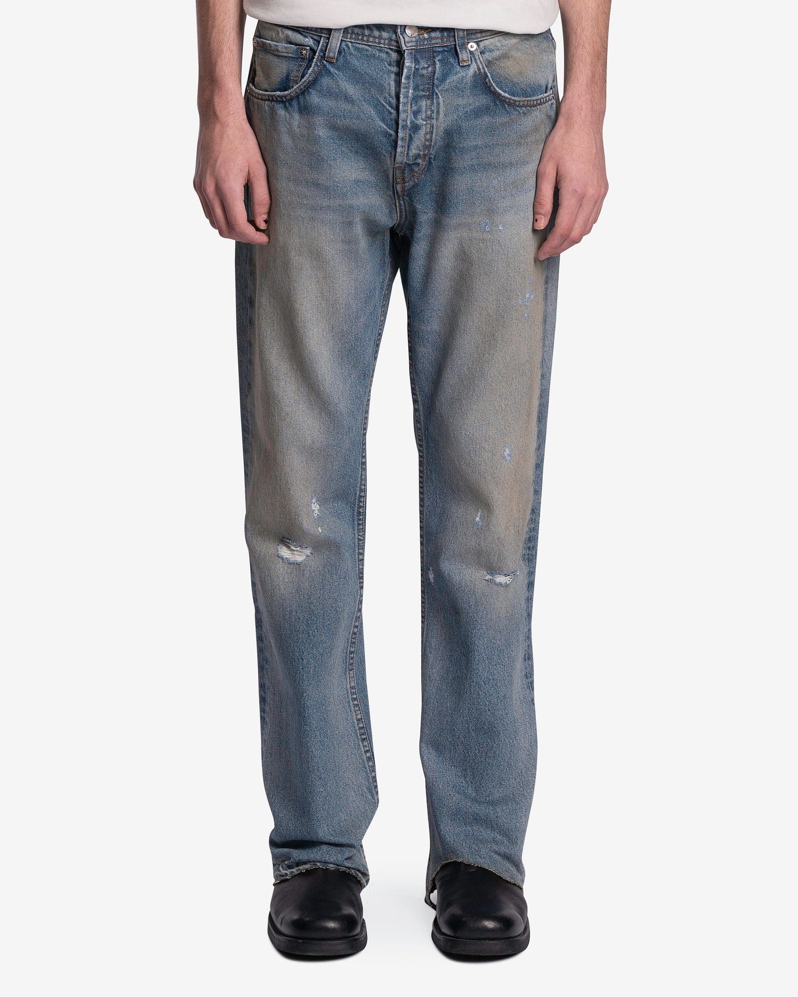 Burnt Flare Jeans in Washed Indigo – SVRN